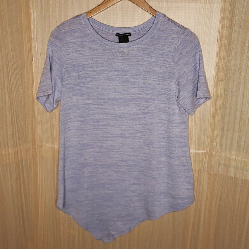 Chelsea & Theodore  Asymmetrical Top Blue Large
